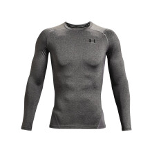 Under Armour Big & Tall HeatGear Armour Comp Langarm Carbon Heather/Schwarz 4XT