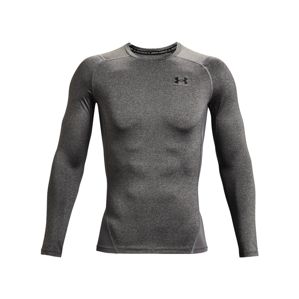 Under Armour Big & Tall Heatgear Armour Comp Long Sleeve Carbon Heather/Black 2Xt