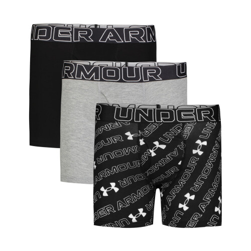 Under Armour Under Armour UA PERFORMANCE COTTON- PRINT 4, 3-Pack Performance Cotton-Wordmark, YXL