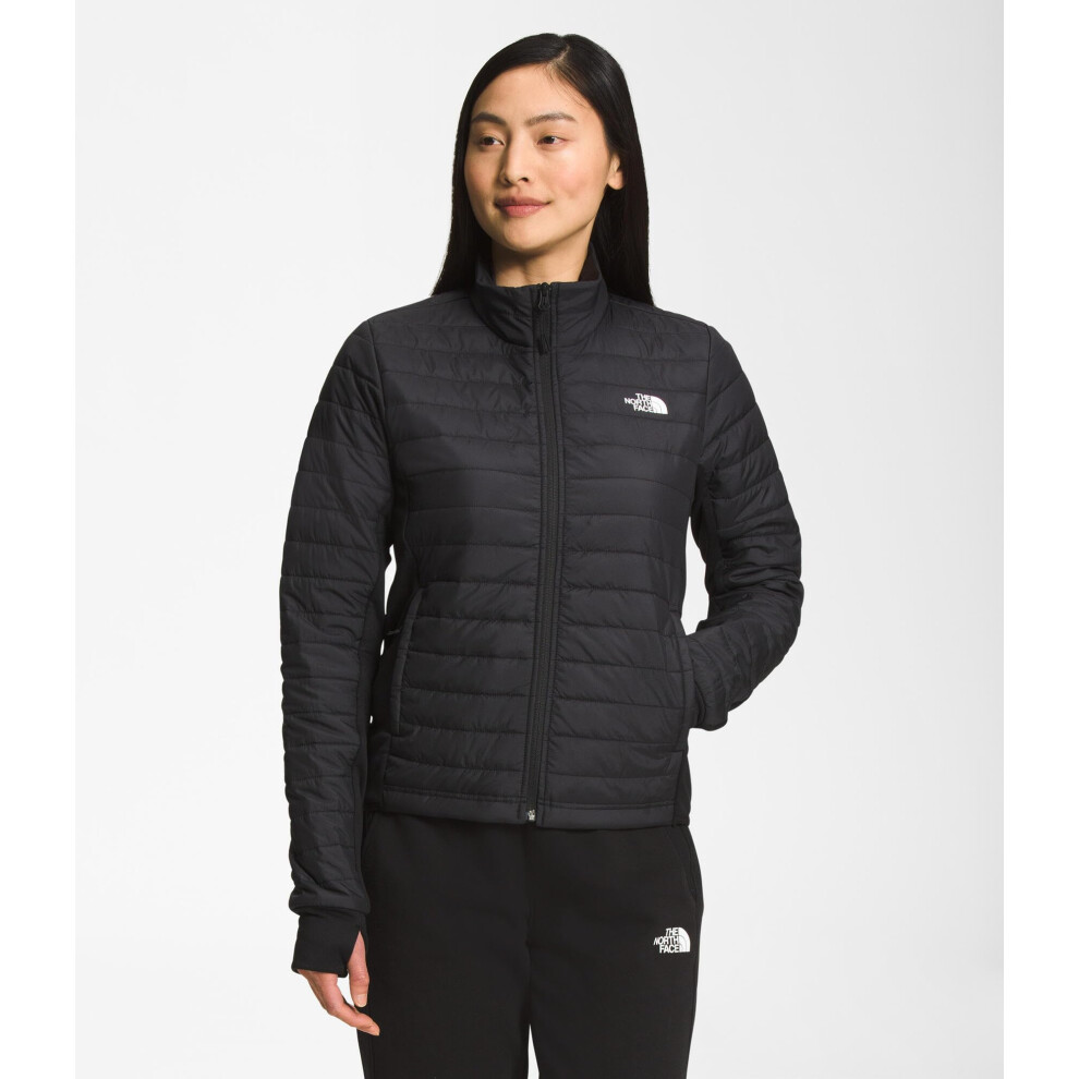 The North Face Women's Canyonlands Hybrid Jacket | Water Resistant Top With Heatseeker Insulation, Breathable Underarm Vent Panels, Tnf Black-Npf, Med