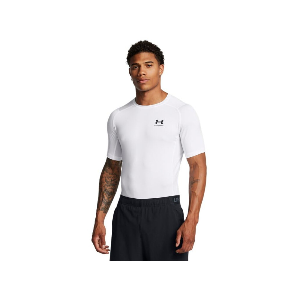 Under Armour - Mens Hg Armour Comp T-Shirt, Color White (101), Size: Medium