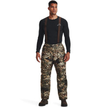 Under Armour Herren ColdGear Infrared Deep Freeze Hose Wald Ganzjahres Camo Timber Schwarz | Wasserdicht mit Geruchskontrolle