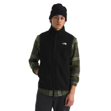 The North Face Men's Glacier Fleece Vest - Soft Fleece Zip Up Vest, Zip Hand Pockets, Reinforced Binding, TNF Black, X-Large