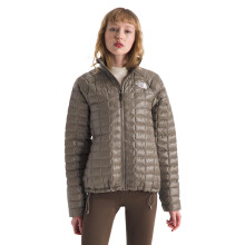 Chaqueta Aislante ThermoBall de The North Face para Mujer - Resistente al Viento y Agua, Marrón Mocha, Mediana
