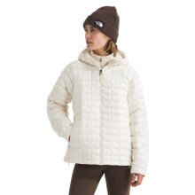 The North Face Damen Thermoball Kapuzenjacke | Hochleistungsisolierung, wind- & wasserabweisend, verstellbare Kapuze, White Dune, Large