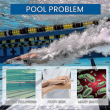 Pool Chlorine Tablets: Effervescent Water Cleaner, Algae Remover, and Stain Eliminator for Crystal Clear Water