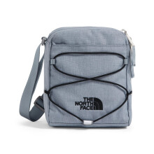 The North Face Jester Bandolera - Bolsa Resistente al Agua, Múltiples Opciones de Transporte, Ajustable, Soporte Bungee, Gris Medio/TNF Negro