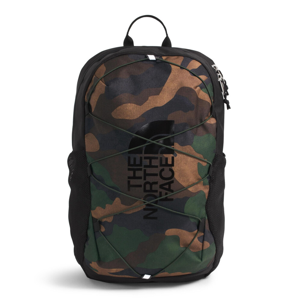 The North Face Kids' Court Jester Backpack - Water-Repellent Travel Bag, Spacious Main Compartment, For Tweens/Young Teens, Tnf Black Camo/Tnf Black,