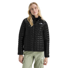 The North Face Damen ThermoBall Isolierte Jacke (Standard & Plus Größe) - Wind- & Wasserabweisend, TNF Schwarz, M