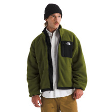 The North Face Men's Yumiori Reversible Jacket - Water & Wind Resistant Coat with Internal Cinch Cord, Secure Zip Pockets, TNF Black/Woodland Green, S