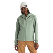 The North Face Damen Shelbe Raschel Fleece Hoodie (Standard & Plus Size) - Wind- & Wasserabweisend, Fleece-Futter, Slate Moss, X-Large