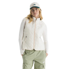 The North Face Women's Junction Insulated Vest - Water Resistant, Heatseeker Insulation, Stretch Binding & Zip Pockets, White Dune, Medium
