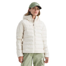 The North Face Women's Aconcagua 3 Hooded Jacket - Insulated Winter Coat, Wind & Water Resistant, Durable Attached Hood, White Dune, Large