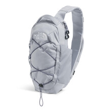 The North Face Borealis Sling Bag - Umhängetasche, Wasserabweisend, Verstellbarer Riemen, Viele Fächer, Kalkstein/Granite Grau, Einheitsgröße
