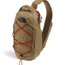 The North Face Borealis Sling Bag - Bandolera, Resistente al Agua, Correa Ajustable, Múltiples Compartimentos, Blanco Duna/Negro TNF