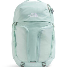 The North Face Women's Surge Commuter Laptop Backpack - Everyday Travel Bag, Laptop Sleeve, Water-Repellent, Opal Frost, One Size