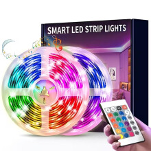 (3KEY Control, 5m) Smart RGB LED Strip Lights with App & Remote Control, Music Sync, USB-Powered Energy-Efficient Lighting for Bedroom