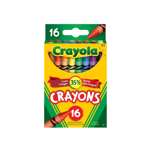 Crayola Crayola Long Crayons (16 Pcs Set),Multicolor