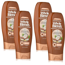 Garnier Whole Blends Balsam med Kokosolja & Kakaosmör, 4-pack