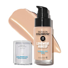 Revlon Liquid Foundation, ColorStay Makeup för Normal & Torr Hud, SPF 20, Långvarig Medel-Täckning