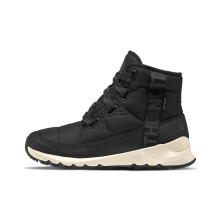 The North Face Women's Thermoball Lace Up Luxe Waterproof Boot | Insulated Winter Boots with Collar, TNF Black/Asphalt Grey, 6