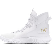 Zapatillas Under Armour Flow Highlight Ace para mujer, (100) Blanco/Oro metálico, 7, US