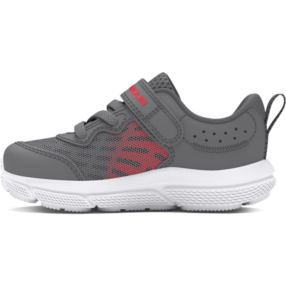Under Armour Boys' Infant Assert 10 Alternate Closure, (107) Titan Gray/Black/Racer Red, 5K, Us