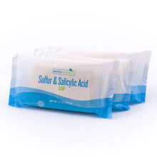 Jabón en Barra Dermaharmony con Azufre y Ácido Salicílico 3.7 oz - (Hecho en EE. UU.) (3 Barras)
