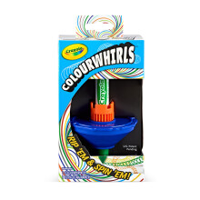 CRAYOLA - ColourWhirls, der Farb-Drehteller, Spiel mit 1 Kreisel, verschiedene Farben, Herausforderungen für Familie und Freunde
