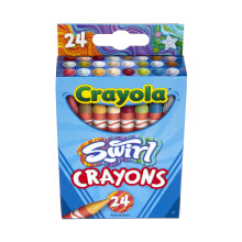 Crayola Swirl Crayons (24ct), Kids Crayons, Multicolor, Rainbow Coloring Supplies, Great for Kids Art Projects, Nontoxic, 3+