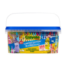 Crayola Crayon Tub - Limited Edition Colors (288ct), Bulk Crayons for Kids, Must Have Classroom Art Supplies for Preschool & Kindergarten, Bulk Classr