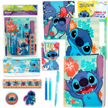 Disney Stitch Tillbaka till Skolan Set - 13 Delar med Experiment 626 Mappar, Anteckningsbok och Mer