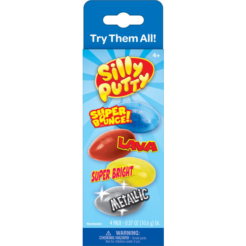 Crayola Crayola Silly Putty Special Pack, 4 St, Fidgetleksaker för Barn