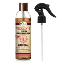 Difeel Anti-Frizz Leave-in Conditioner - 100% Ren Vitamin E Olja 6 oz. med Spray- och Utmatningslock