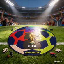 2026 FIFA World Cup Wooden Jigsaw Puzzle, High Quality Home Decor Souvenir Gift for Soccer Fans Kids