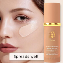4 in 1 Liquid Foundation Hydrating SPF 50+ Full Coverage Concealer Waterproof Long Lasting Natural Finish Face Makeup