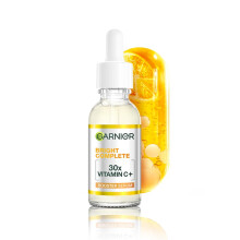 Garnier Skin Naturals, Bright Complete 30X Vitamin C Booster Face Serum, Increases Skin'S Glow Instantly And Reduces Spots Overtime, With 2% Niacinami