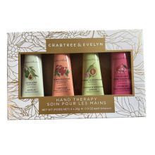 Crabtree & Evelyn Handtherapie Geschenkset 4 x 50g (Avocado, Granatapfel, Süßmandel, Birne & Pinke Magnolia)