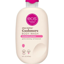 eos Cashmere Body Wash - Strawberry Dreams, Moisturizing Body Wash, Creamy Gel Formula, with Shea Butter, Glycerin, Vitamin E, pH Balanced, Sensitive