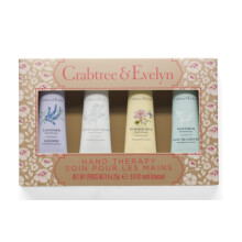 Crabtree & Evelyn Handcreme 4er-Pack (25g je) (Goatmilk, Summer Hill, Nantucket Briar, Lavendel)