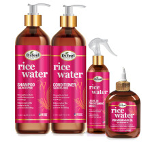 Difeel Rice Water Cuidado del Cabello 4PC Champú y Acondicionador Set