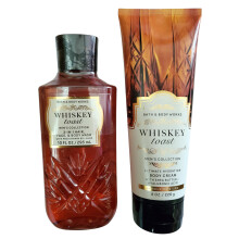 Bath & Body Works Männer Whiskey Toast Ultimate Hydration Körpercreme und 3-in-1 Duschgel Set