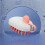 (White) ABS Multifunctional Wet & Dry Shampoo Comb Brush with Mousse Shape for Bathroom 2