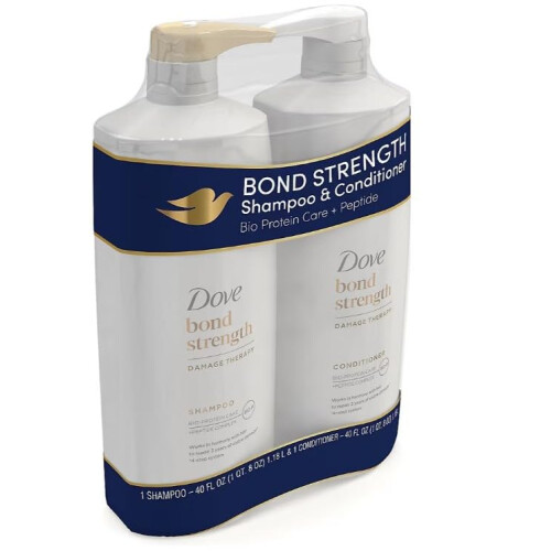 Dove Dove Damage Therapy Bond Stärkung Shampoo & Conditioner, 2er Pack/40 oz.