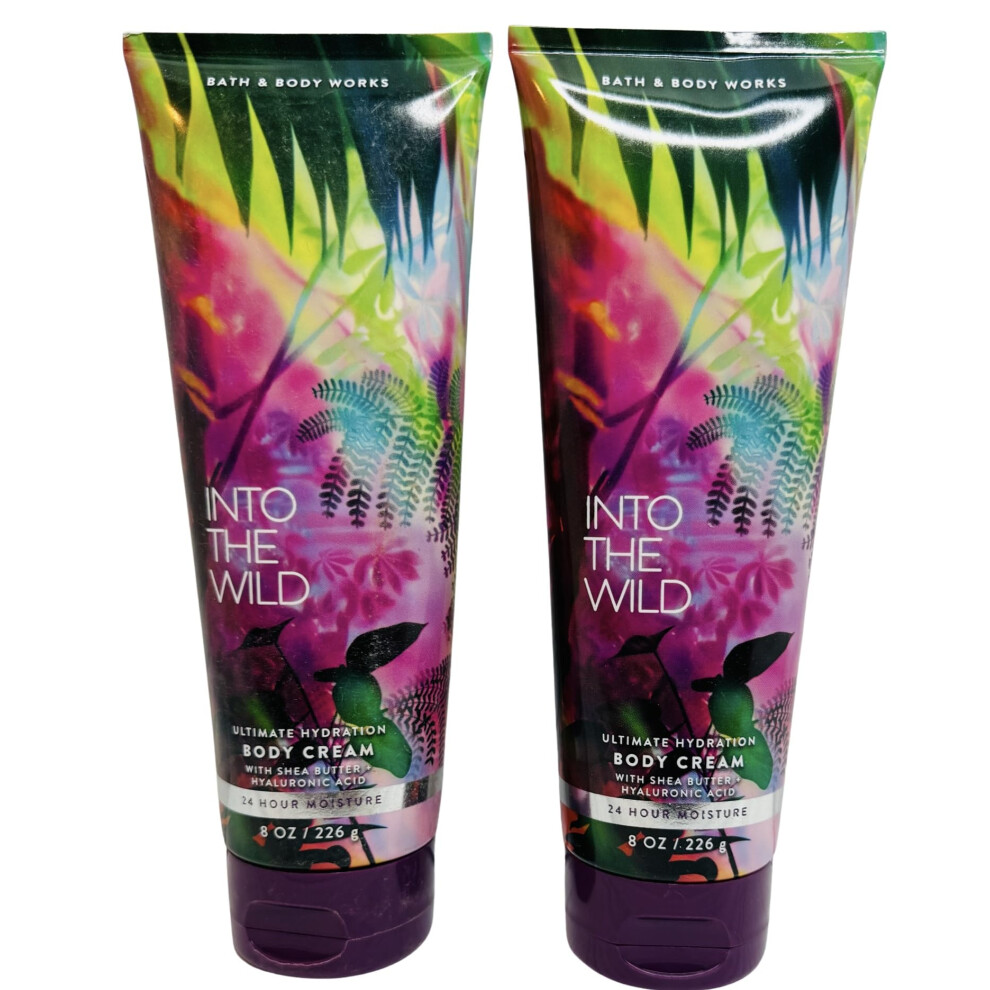 Bath & Body Works Into The Wild Ultimate Hydration Body Cream 8 Ounces Pack Of 2