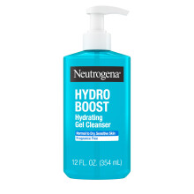 Neutrogena Hydro Boost Face Wash, Fragrance Free, Hydrating Facial Cleanser with Hyaluronic Acid, Daily Foaming Face Wash & Makeup Remover, Hypoallerg