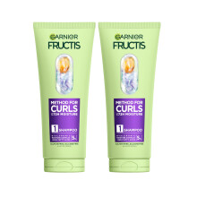 Garnier Fructis Metod för Lockar Fuktgivande Schampo för Lockigt Hår med 5% Hyaluronsyrakomplex
