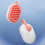 (White) ABS Multifunctional Wet & Dry Shampoo Comb Brush with Mousse Shape for Bathroom 4