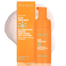 Pacifica Facial Sunscreen - Sun Dreams Illuminating SPF 30 Foam Broad Spectrum Every Day Face Lotion UVA/UVB Protection