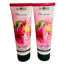 Bath & Body Works Plumeria Ultimate Hydration Body Cream 8 Ounce 2-Pack